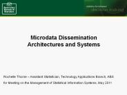 Microdata Dissemination