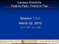 Campus Solutions Feature Pack; Friend or Foe PowerPoint PPT Presentation