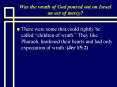 Was the wrath of God poured out on Israel an act of mercy? PowerPoint PPT Presentation