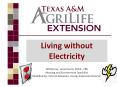 Living without Electricity PowerPoint PPT Presentation