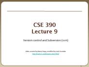CSE 390 Lecture 9