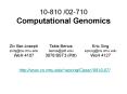 10-810 /02-710 Computational Genomics PowerPoint PPT Presentation