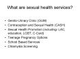 What are sexual health services? PowerPoint PPT Presentation