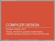 Compiler design