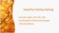 Healthy Holiday Eating PowerPoint PPT Presentation