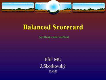 Balanced Scorecard (vyv