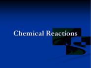 Chemical Reactions