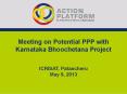 Meeting on Potential PPP with Karnataka Bhoochetana Project PowerPoint PPT Presentation