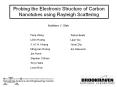Probing the Electronic Structure of Carbon Nanotubes using Rayleigh Scattering PowerPoint PPT Presentation