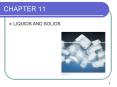 LIQUIDS AND SOLIDS PowerPoint PPT Presentation