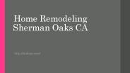 Residential Design Sherman Oaks CA,