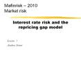 Interest rate risk and the repricing gap model PowerPoint PPT Presentation