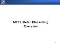 MTEL Retail Placarding PowerPoint PPT Presentation