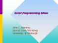 Great Programming Ideas PowerPoint PPT Presentation