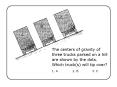 The centers of gravity of three trucks parked on a hill are shown by the dots. Which truck(s) will tip over? PowerPoint PPT Presentation