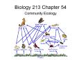 Biology 213 Chapter 54 PowerPoint PPT Presentation