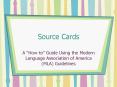 Source Cards PowerPoint PPT Presentation