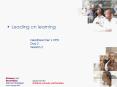 Leading on learning PowerPoint PPT Presentation
