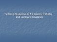 Tailoring Strategies to Fit Specific Industry and Company Situations PowerPoint PPT Presentation