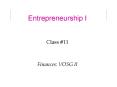 Entrepreneurship I PowerPoint PPT Presentation