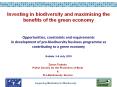 Opportunities, constraints and requirements in development of pro-biodiversity business programme as contributing to a green economy Gabala, 5-6 July 2010 PowerPoint PPT Presentation