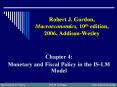 Robert J. Gordon, Macroeconomics, 10th edition, 2006, Addison-Wesley PowerPoint PPT Presentation