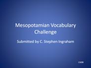 Mesopotamian Vocabulary Challenge