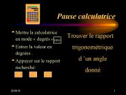 Pause calculatrice