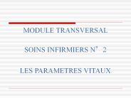 LES PARAMETRES VITAUX