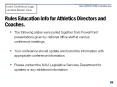 Rules Education info for Athletics Directors and Coaches. PowerPoint PPT Presentation