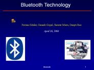 Networking over Bluetooth: overview and issues