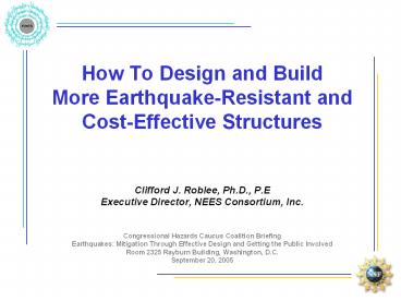 How To Design and Build More Earthquake-Resistant and Cost-Effective Structures