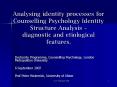 Analysing identity processes for Counselling Psychology Identity Structure Analysis  PowerPoint PPT Presentation