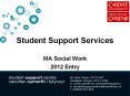 Student Support Services PowerPoint PPT Presentation