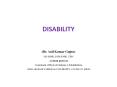 DISABILITY PowerPoint PPT Presentation