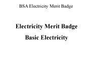 BSA Electricity Merit Badge