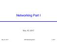 Networking Part I PowerPoint PPT Presentation