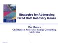 Strategies for Addressing Fixed Cost Recovery Issues PowerPoint PPT Presentation