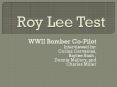 Roy Lee Test PowerPoint PPT Presentation