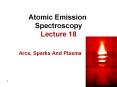 Atomic Emission Spectroscopy Lecture 18 PowerPoint PPT Presentation