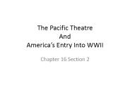 The Pacific Theatre And America