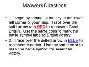 Mapwork Directions