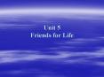 Unit 5 Friends for Life PowerPoint PPT Presentation