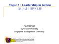 Topic 3 : Leadership in Action ???:???? PowerPoint PPT Presentation