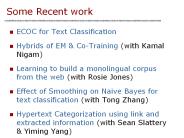 ECOC for Text Classification