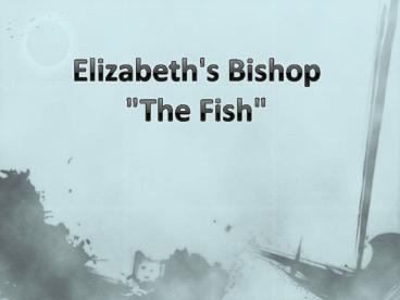 Elizabeth's Bishop 