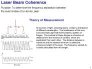 Laser Beam Coherence