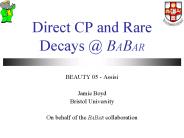 Direct CP and Rare Decays @ BABAR