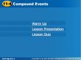 Compound Events PowerPoint PPT Presentation