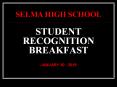 STUDENT RECOGNITION BREAKFAST PowerPoint PPT Presentation